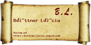 Büttner Lúcia névjegykártya